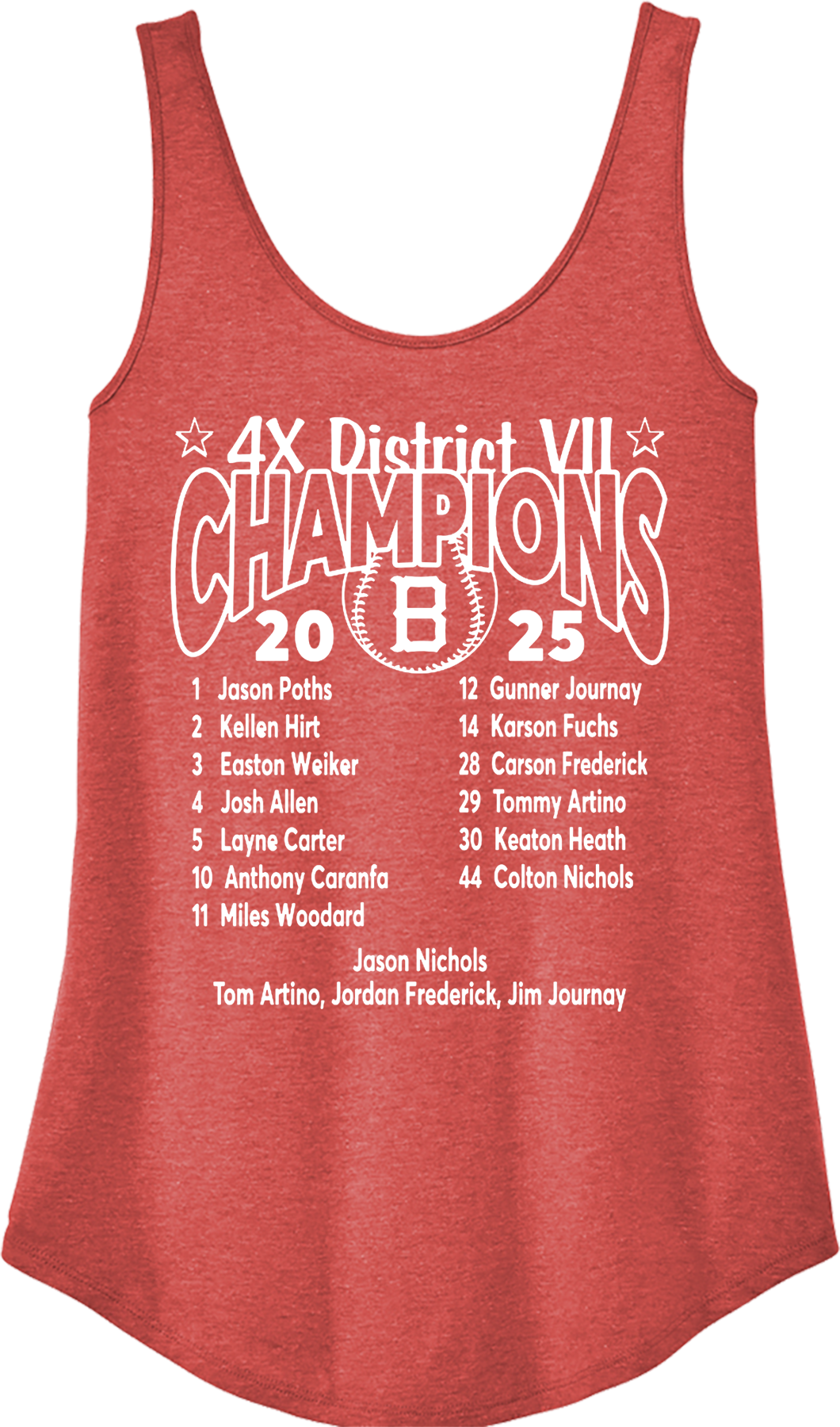 Little League - 2025 12U District Champions - District® Women’s Perfect Tri® Relaxed Tank - DT151