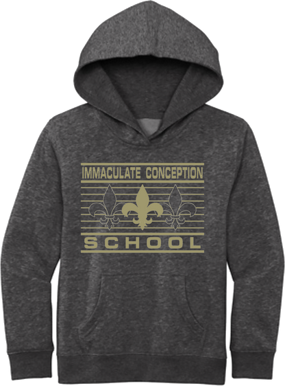 ICS Hoodie - Lines & Fleur De Lis - District® Youth V.I.T.™ Fleece Hoodie - DT6100Y