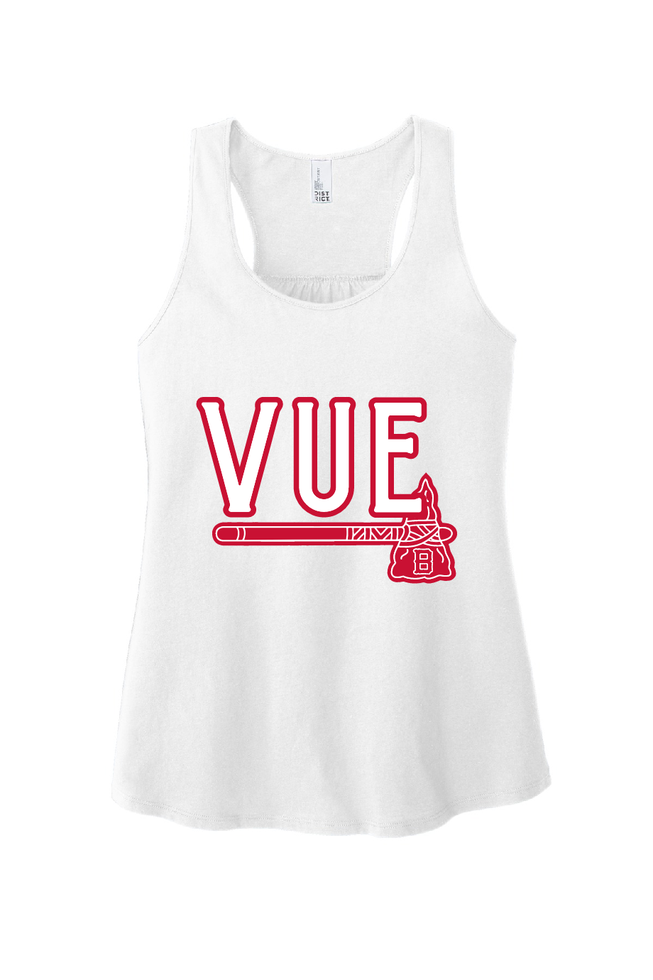 District® Vue White Women's V.I.T.™ Racerback Tank DT6302