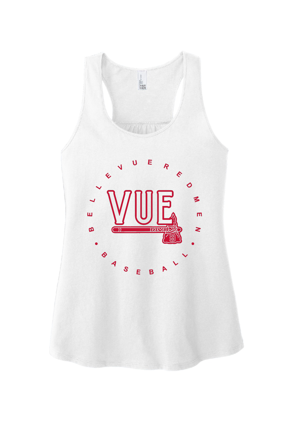 District® Vue White Women's V.I.T.™ Racerback Tank DT6302