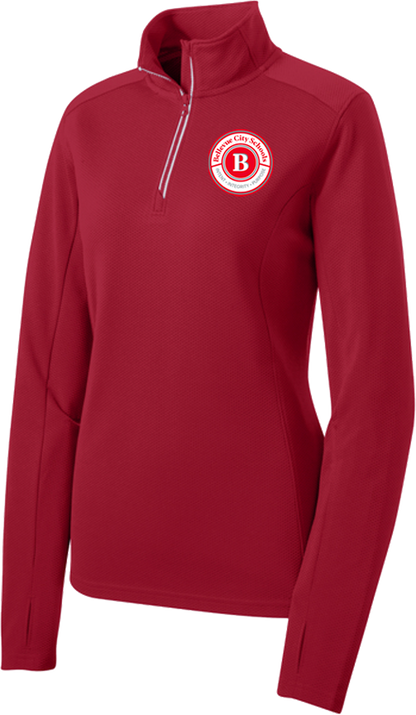 BHS Maintenance - Sport-Tek® Women's Sport-Wick® Textured 1/4-Zip Pullover - LST860