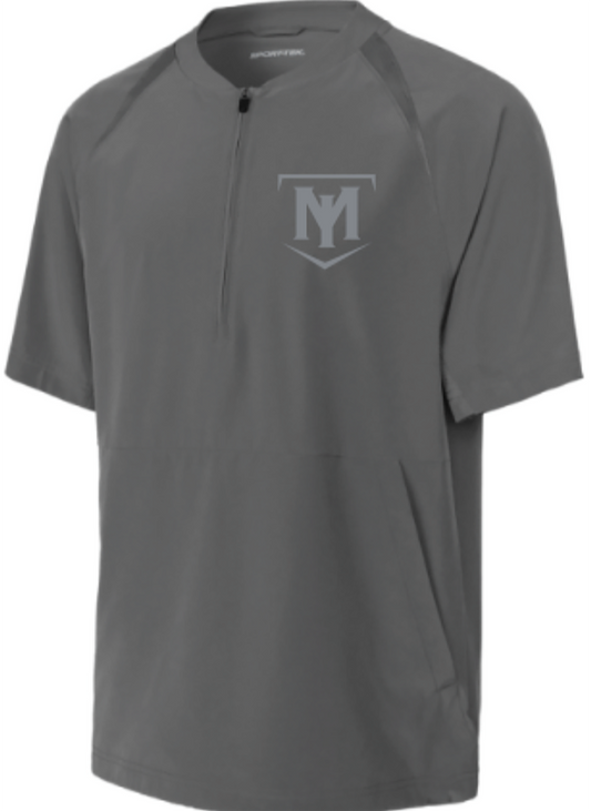 Sport-Tek® Milan Indians Repeat 1/2-Zip Short Sleeve Jacket JST489