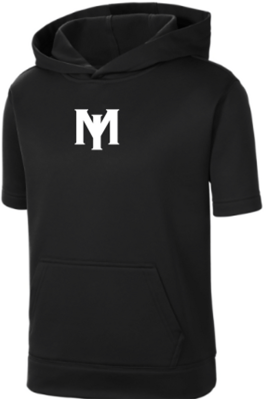 Sport-Tek® Milan Indians Youth Sport-Wick® Fleece Short Sleeve Hooded Pullover YST251