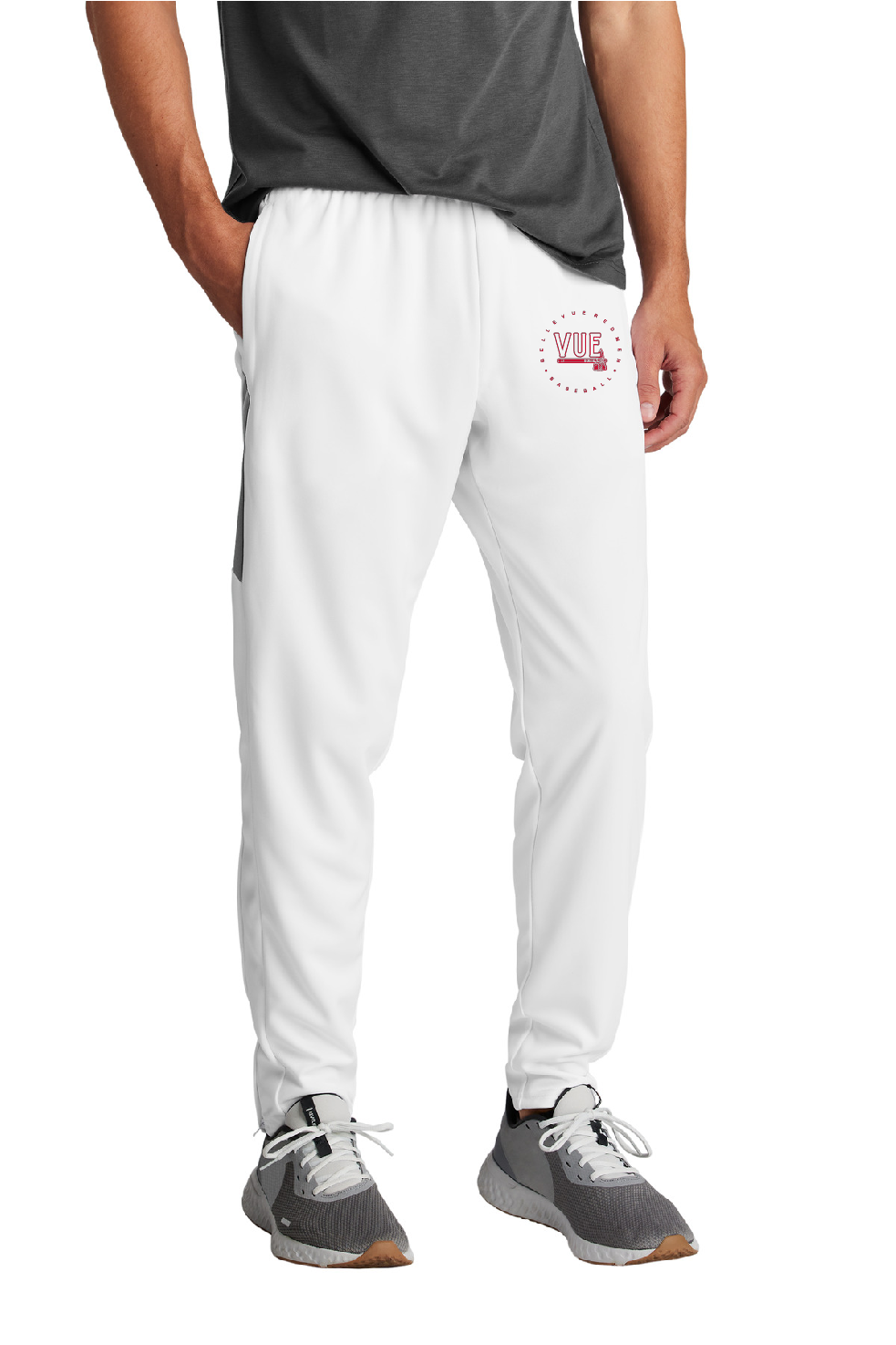 Sport-Tek® Vue Men's White Travel Pant PST800