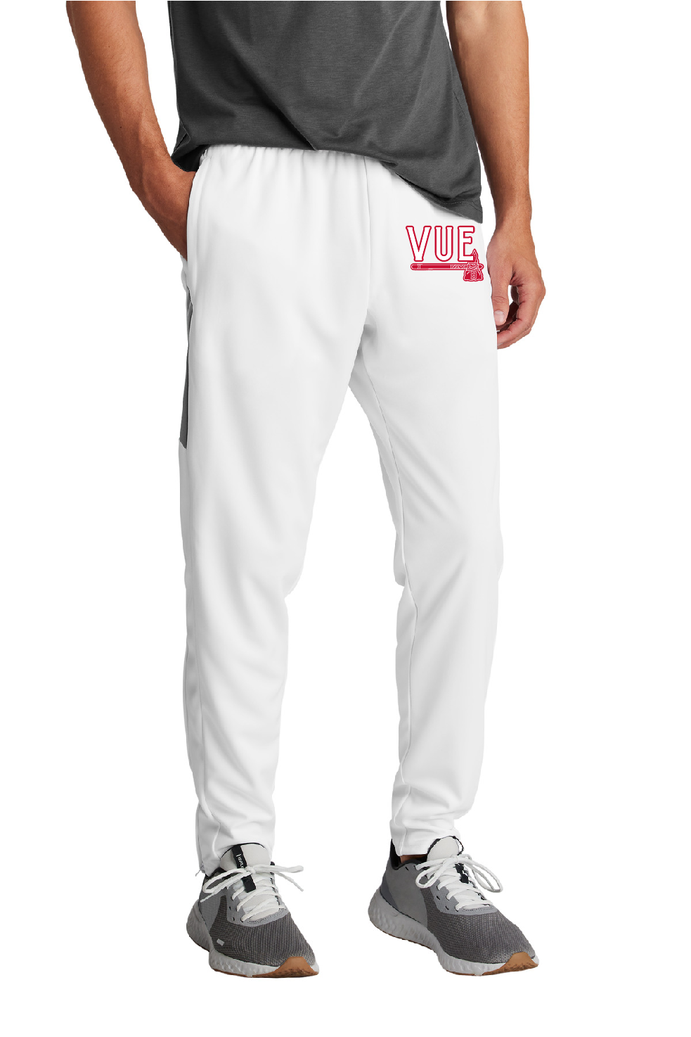 Sport-Tek® Vue Men's White Travel Pant PST800