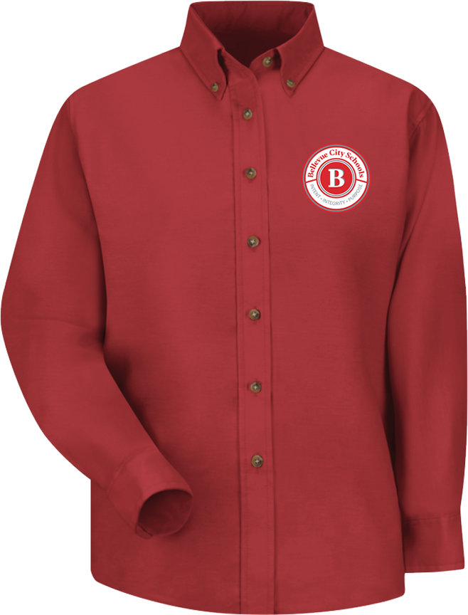 BHS Maintenance - Women's Long Sleeve Poplin Dress Shirt - SP91