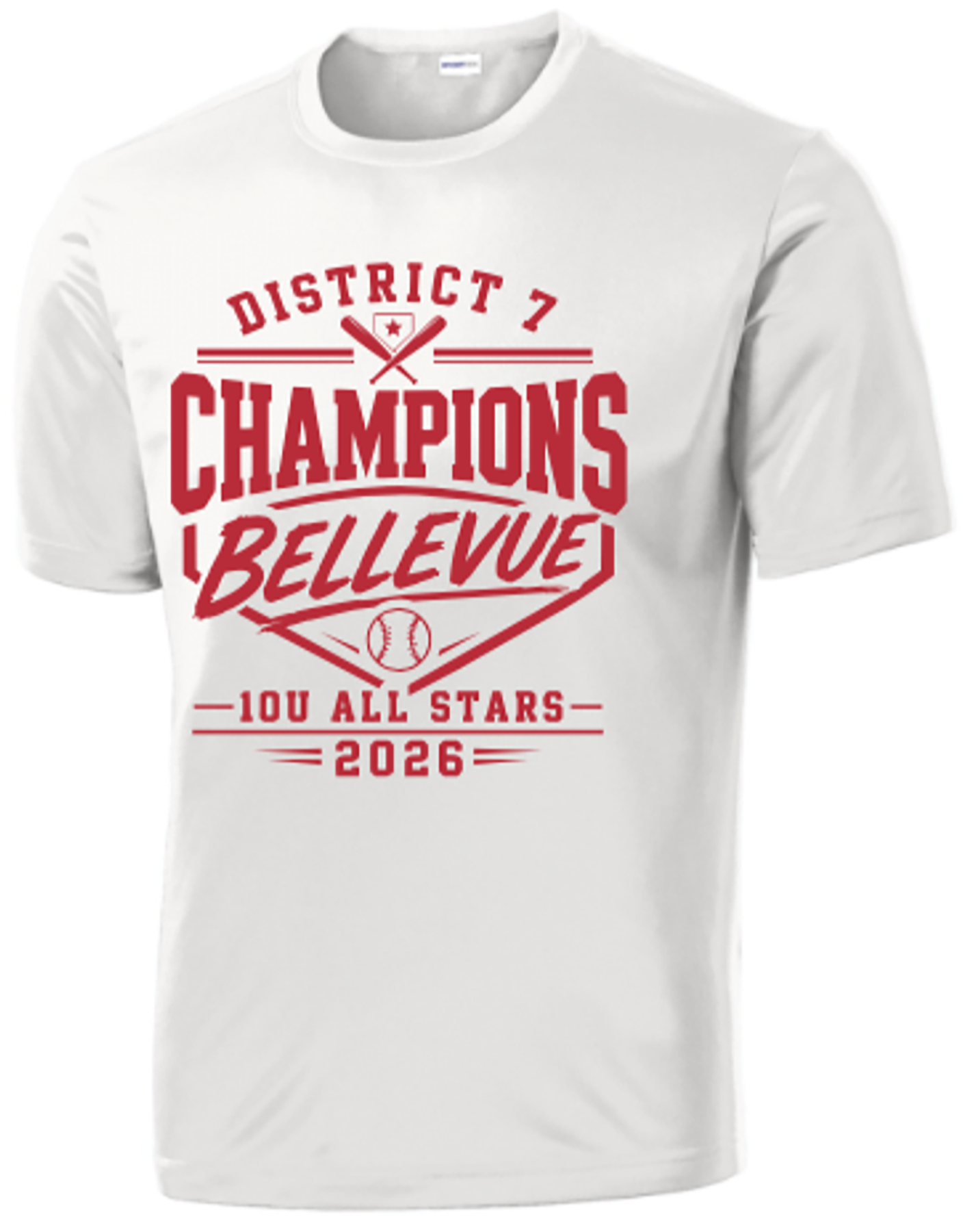 Bellevue LL All Stars 10U District Champs Shirts