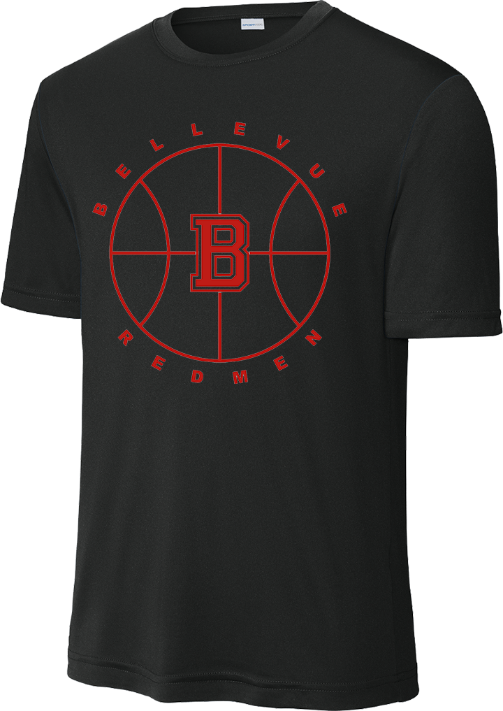 Bellevue Redmen B Ball (red) - Sport-Tek® PosiCharge® Competitor™ Tee - ST350 / YST350