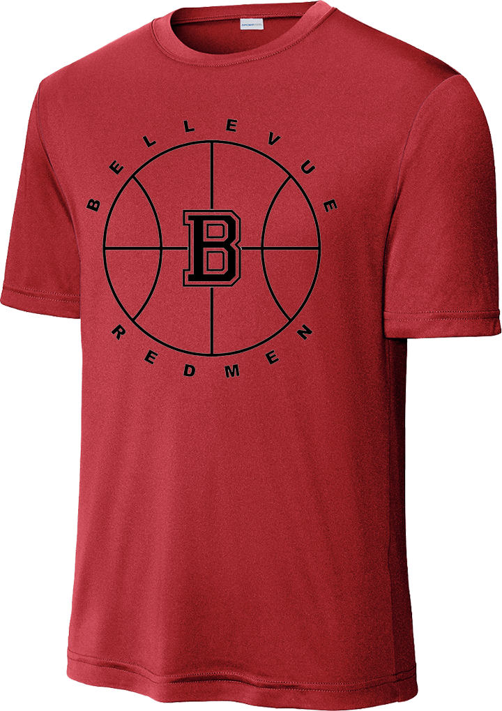 Bellevue Redmen B Ball (black) - Sport-Tek® PosiCharge® Competitor™ Tee - ST350 / YST350