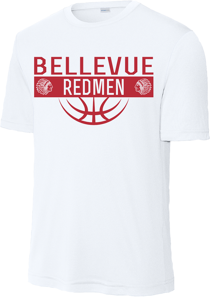 Bellevue Redmen Ball (red) - Sport-Tek® PosiCharge® Competitor™ Tee - ST350 / YST350