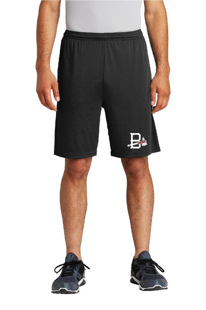 Sport-Tek® Vue Black Men's PosiCharge® Competitor™ Pocketed Short ST355P