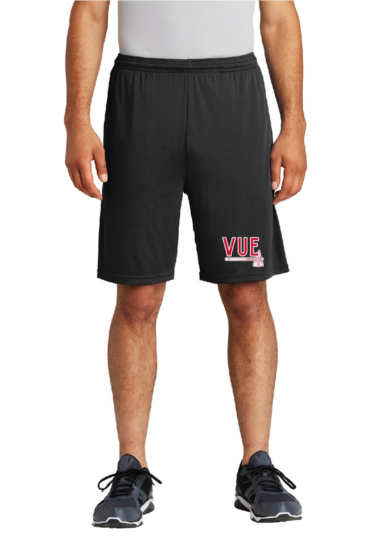 Sport-Tek® Vue Black Men's PosiCharge® Competitor™ Pocketed Short ST355P