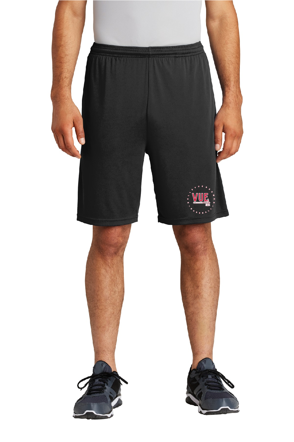 Sport-Tek® Vue Black Youth PosiCharge® Competitor™ Pocketed Short YST355P