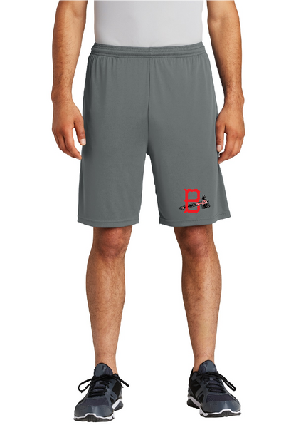 Sport-Tek® Vue Grey Youth PosiCharge® Competitor™ Pocketed Short YST355P