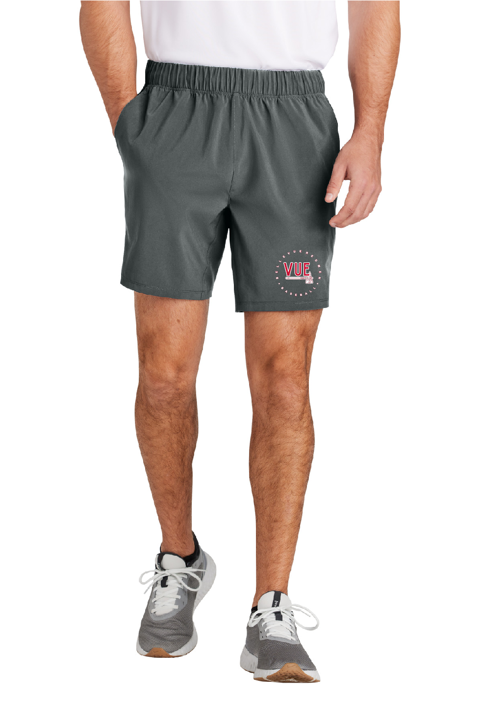 Sport-Tek® Vue Grey Men's Repeat 7" Short ST485