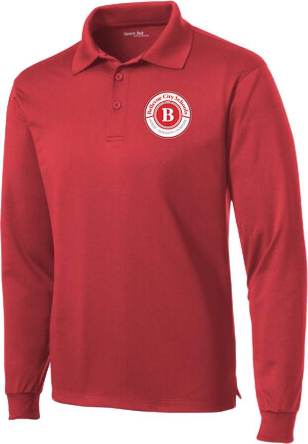 BHS Maintenance - Sport-Tek® Long Sleeve Micropique Sport-Wick®Polo - ST657