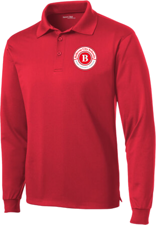 BHS Maintenance - Sport-Tek® Long Sleeve Micropique Sport-Wick®Polo - ST657