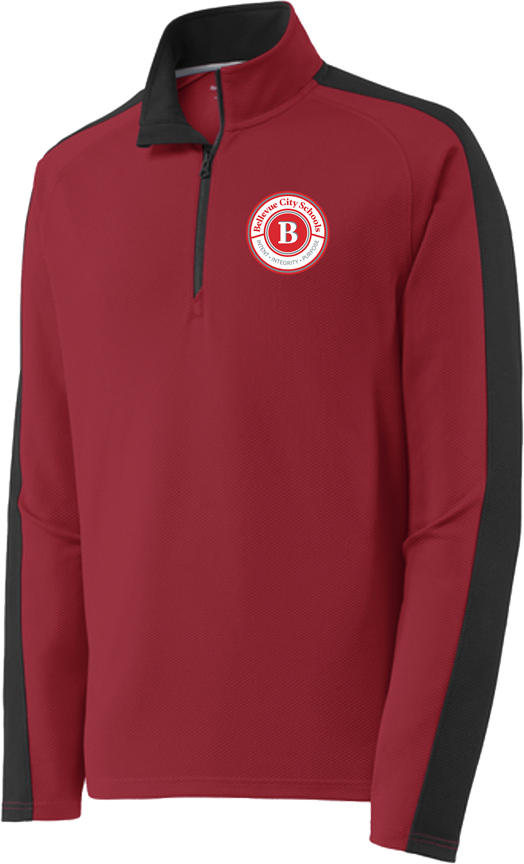 BHS Maintenance - Sport-Tek® Sport-Wick® Textured Colorblock 1/4-Zip Pullover - ST861
