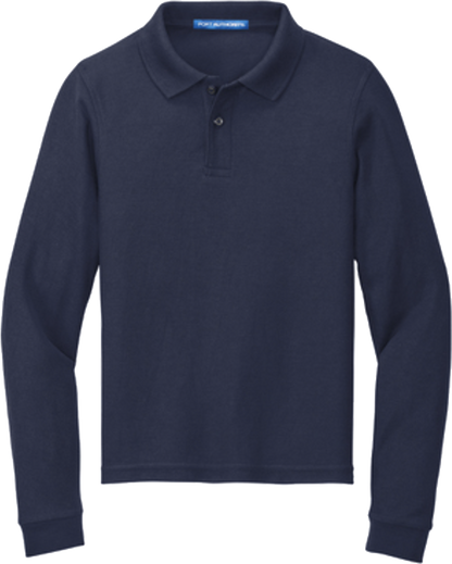 ICS Uniform Unisex Long-Sleeved Polo - Port Authority® Youth Silk Touch™ Long Sleeve Polo - Y500LS