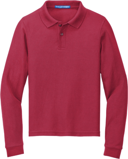 ICS Uniform Unisex Long-Sleeved Polo - Port Authority® Youth Silk Touch™ Long Sleeve Polo - Y500LS