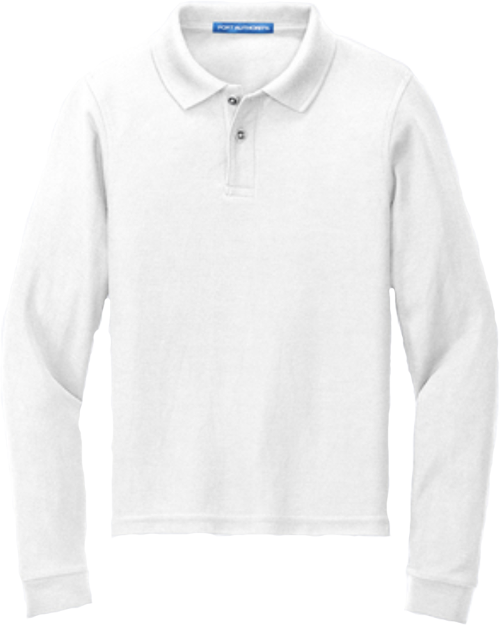 ICS Uniform Unisex Long-Sleeved Polo - Port Authority® Youth Silk Touch™ Long Sleeve Polo - Y500LS