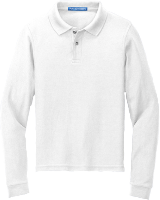 ICS Uniform Unisex Long-Sleeved Polo - Port Authority® Youth Silk Touch™ Long Sleeve Polo - Y500LS