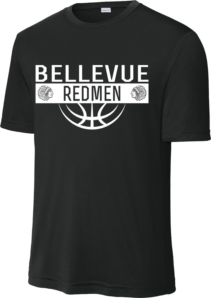 Bellevue Redmen Ball (all white) - Sport-Tek® PosiCharge® Competitor™ Tee - ST350 / YST350