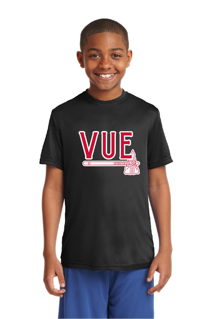 Sport-Tek® Vue Black Youth PosiCharge® Competitor™ Tee YST350