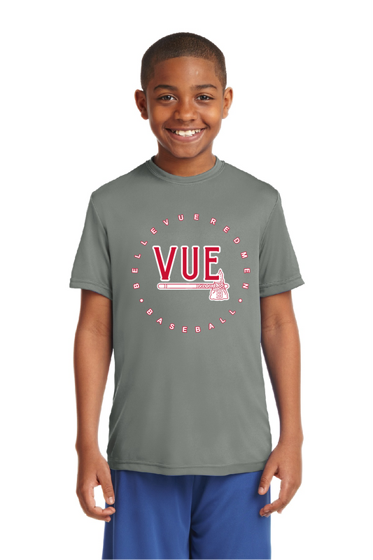 Sport-Tek® Vue Grey Concrete Youth PosiCharge® Competitor™ Tee YST350