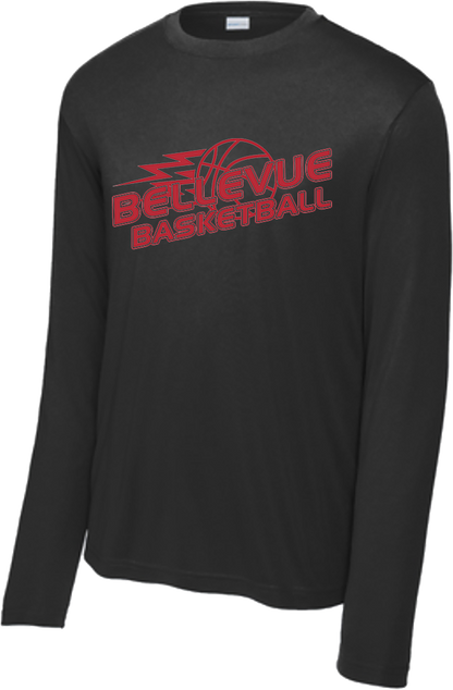 Bellevue Basketball Lightning - Sport-Tek® Long Sleeve PosiCharge® Competitor™ Tee - ST350LS / YST350LS