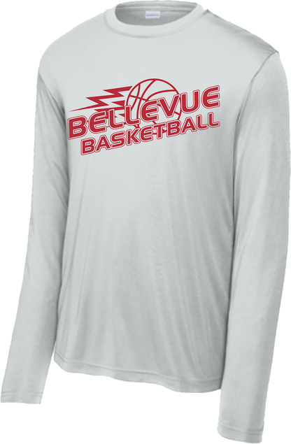 Bellevue Basketball Lightning - Sport-Tek® Long Sleeve PosiCharge® Competitor™ Tee - ST350LS / YST350LS