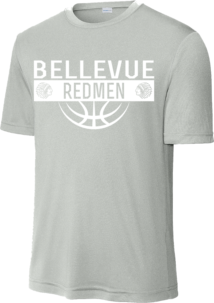 Bellevue Redmen Ball (all white) - Sport-Tek® PosiCharge® Competitor™ Tee - ST350 / YST350