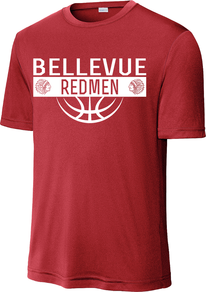 Bellevue Redmen Ball (all white) - Sport-Tek® PosiCharge® Competitor™ Tee - ST350 / YST350