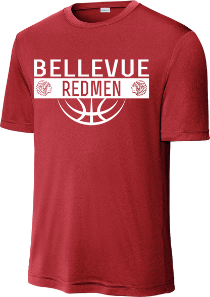 Bellevue Redmen Ball (all white) - Sport-Tek® PosiCharge® Competitor™ Tee - ST350 / YST350