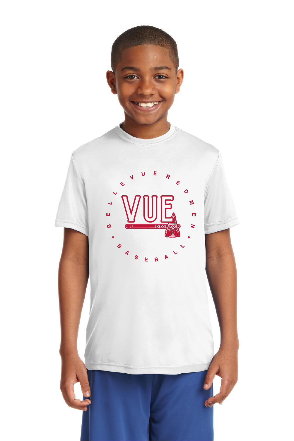 Sport-Tek® Vue White Youth PosiCharge® Competitor™ Tee YST350