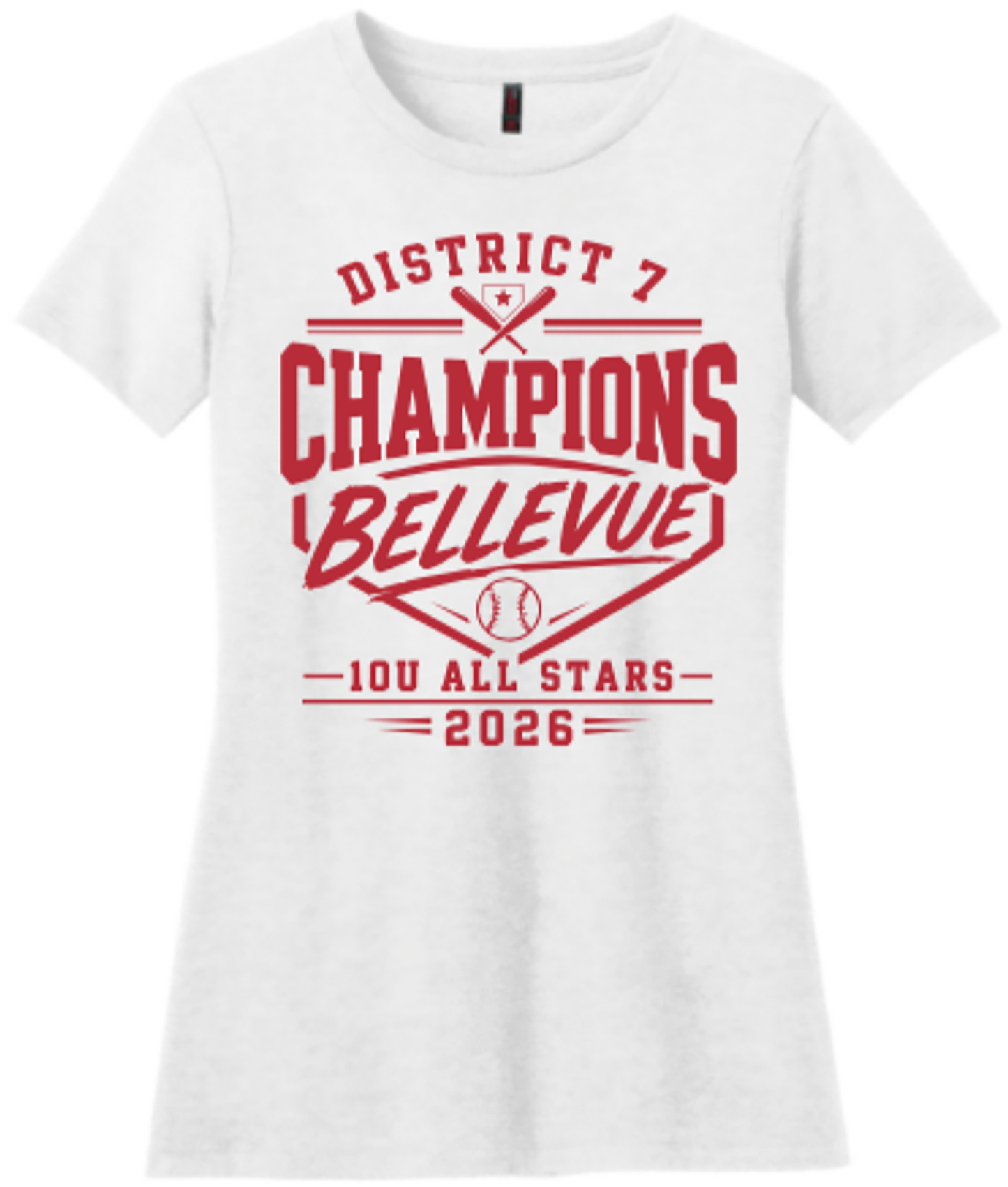 Bellevue LL All Stars 10U District Champs Shirts