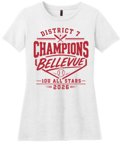 Bellevue LL All Stars 10U District Champs Shirts