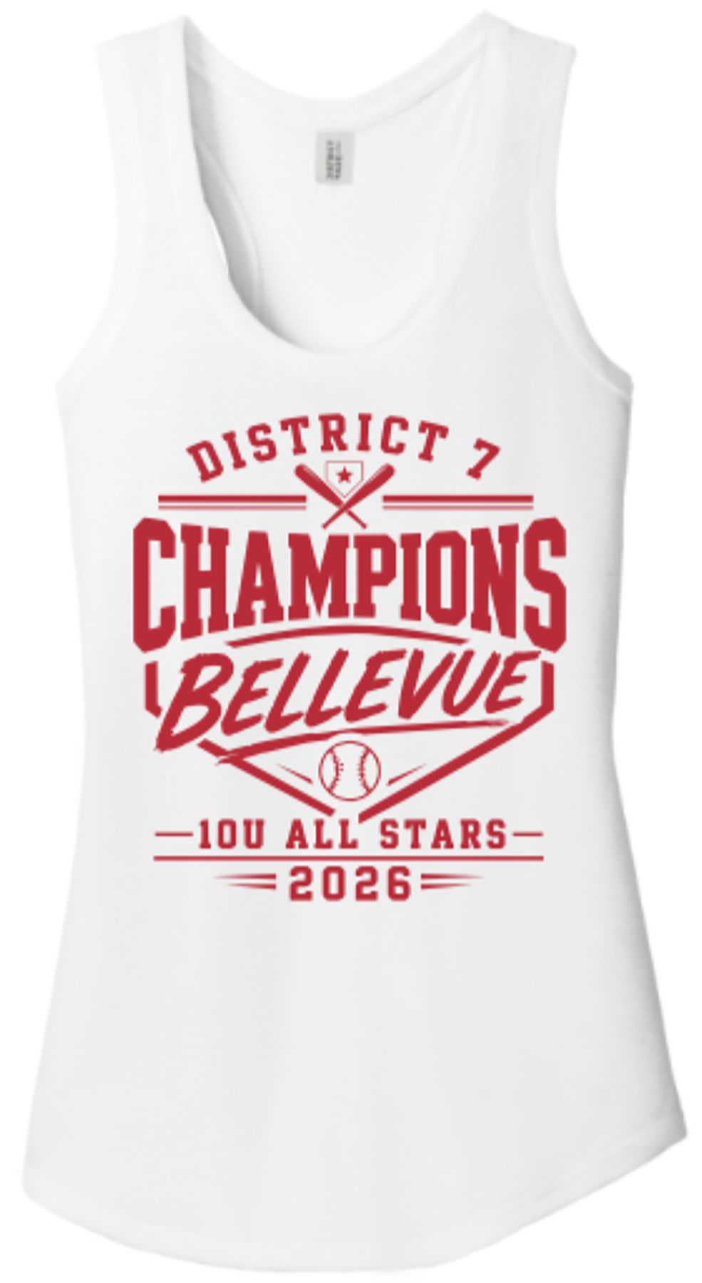 Bellevue LL All Stars 10U District Champs Shirts